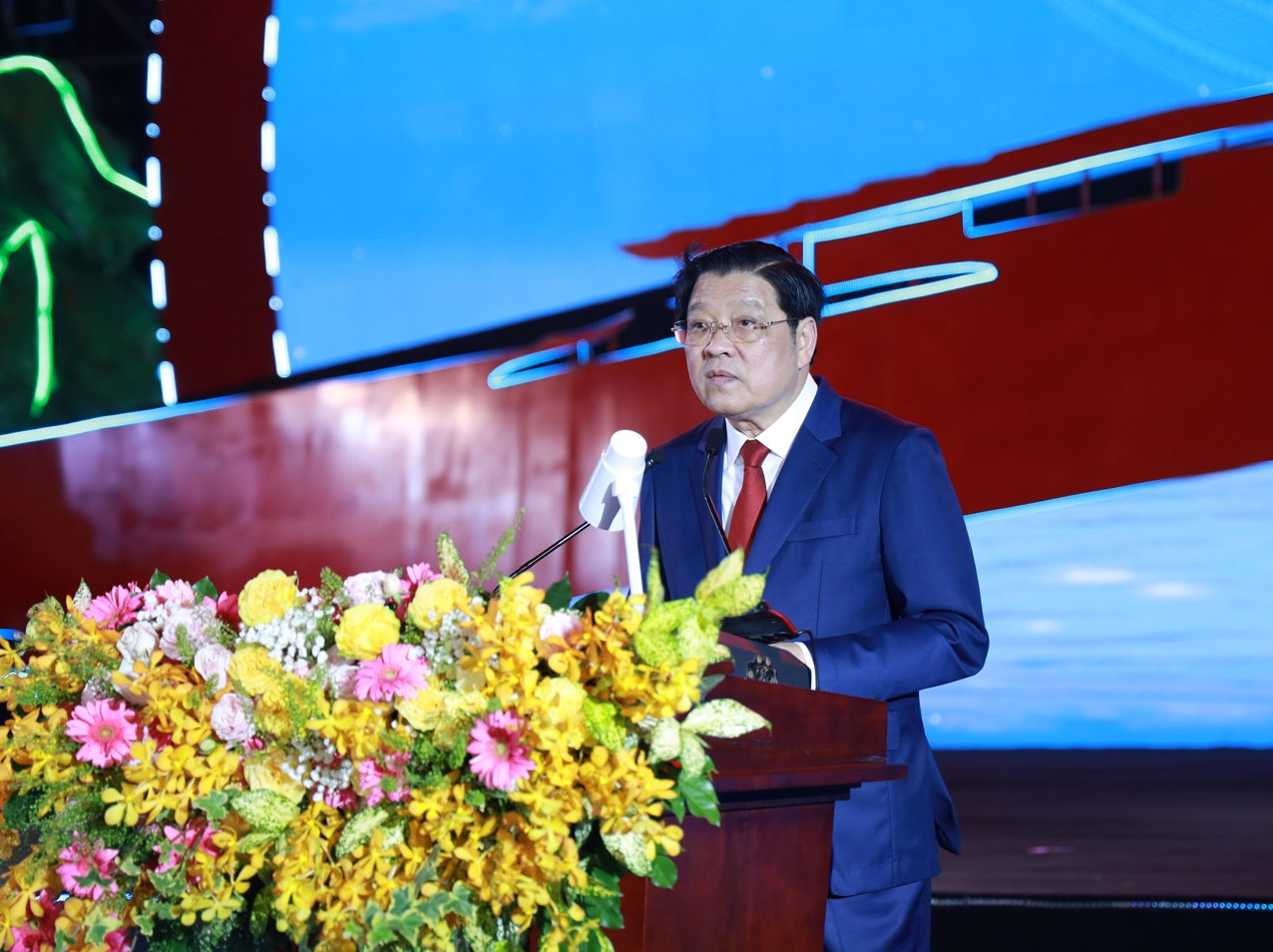 Ông Phan Đình Trạc - Ủy viên Bộ Chính trị, Bí thư Trung ương Đảng, Trưởng Ban Nội chính Trung ương phát biểu tại Lễ kỷ niệm