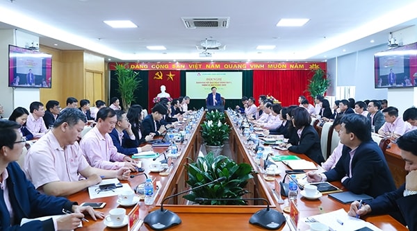 Quang cảnh Hội nghị tại điểm cầu Trung ương