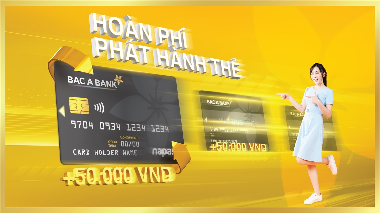 Hoàn toàn miễn phí chuyển đổi cùng quà tặng hấp dẫn cho chủ thẻ chip contactless của BAC A BANK 1