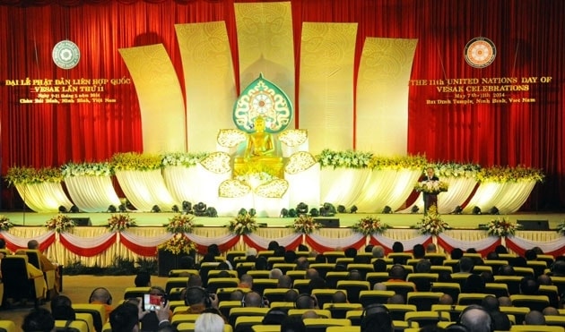 Đại lễ Vesak LHQ năm 2014 khai mạc ngày 08/4 tại chùa Bái Đính, tỉnh Ninh Bình. (Ảnh tư liệu)