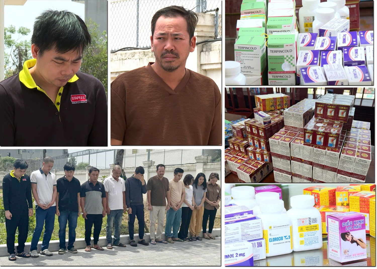 Nhóm đối tượng trong đường dây sản xuất thuốc giả hàng trăm tỷ 