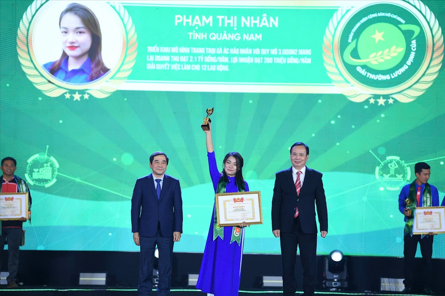 Chị Phạm Thị Nhân là đại diện duy nhất của Quảng Nam đạt giải thưởng Lương Đình Của năm 2024.