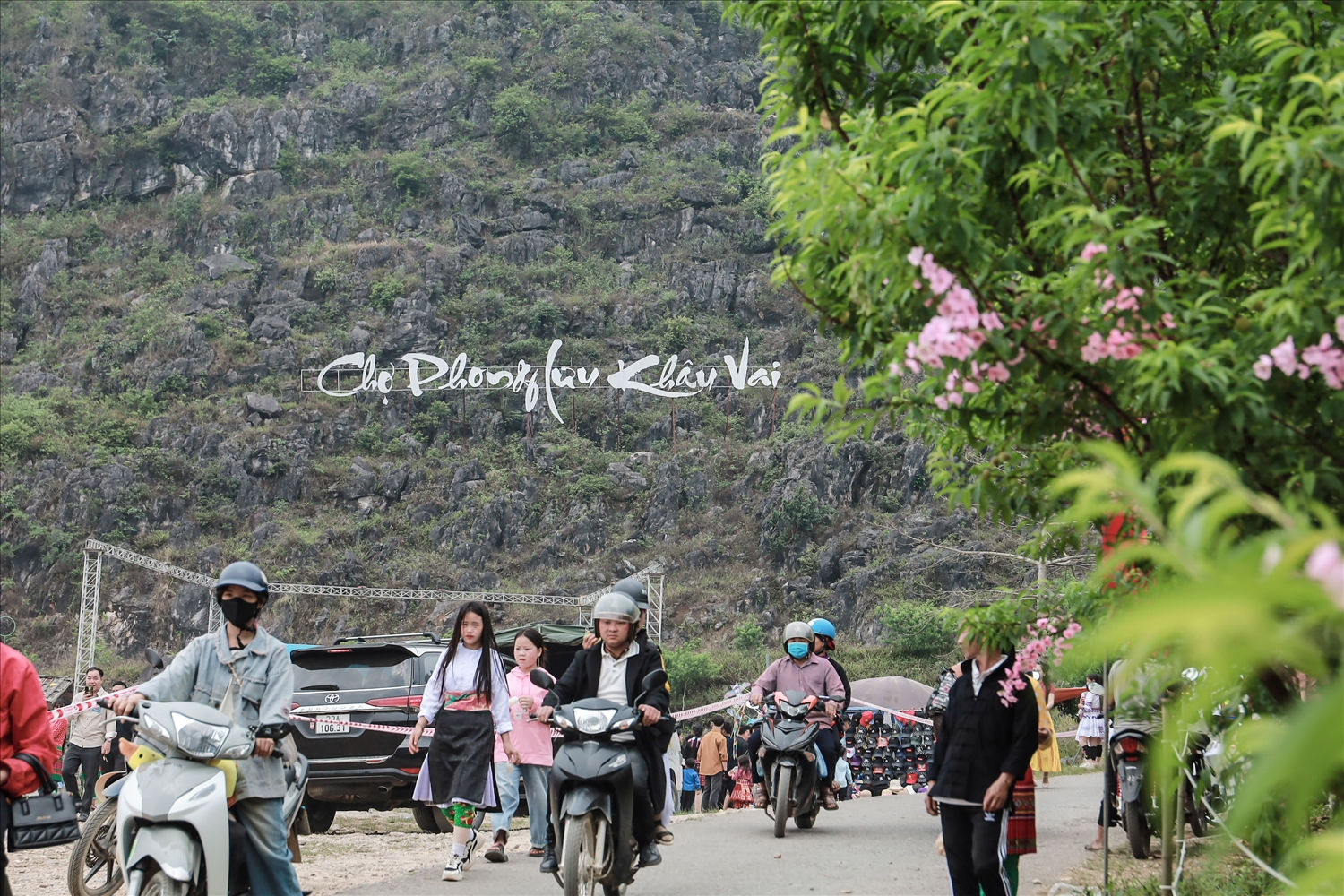 Nhộn nhịp con đường tới chợ Nhộn nhịp con đường tới chợ