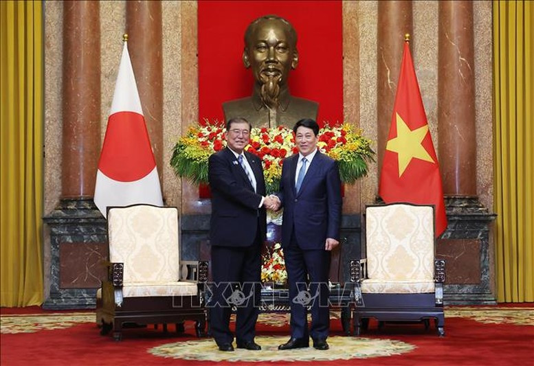 Chủ tịch nước Lương Cường và Thủ tướng Nhật Bản Ishiba Shigeru Chủ tịch nước Lương Cường và Thủ tướng Nhật Bản Ishiba Shigeru