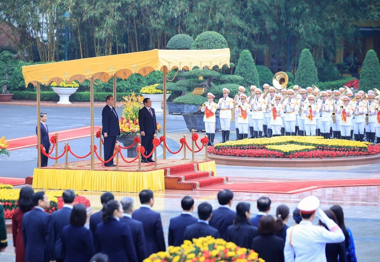 Đây là chuyến thăm đầu tiên của Thủ tướng Ishiba Shigeru đến Việt Nam kể từ khi ông nhậm chức - Ảnh: VGP/Nhật Bắc