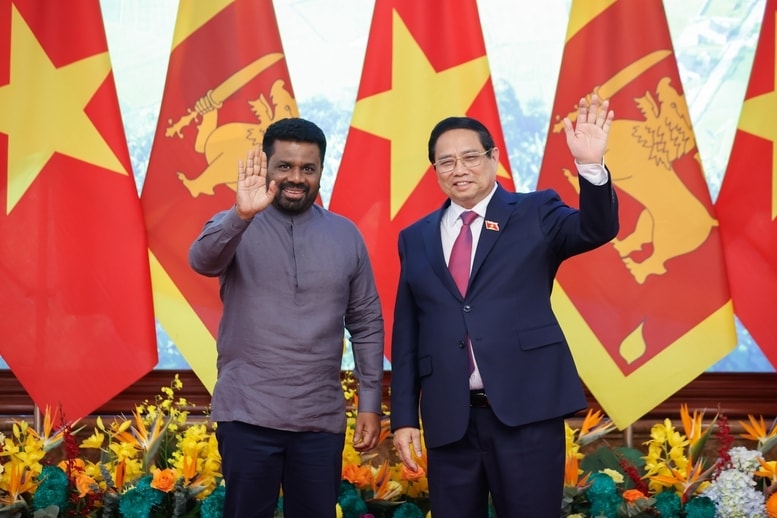 Thủ tướng Phạm Minh Chính và Tổng thống Sri Lanka Anura Kumara Dissanayaka - Ảnh: VGP/Nhật Bắc