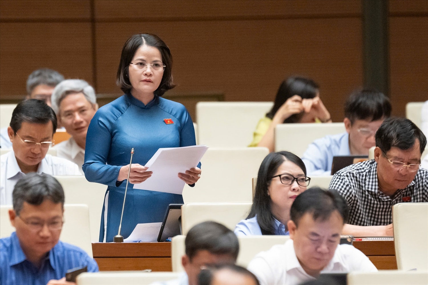 Đại biểu Nguyễn Hoàng Bảo Trân, (Đoàn Đại biểu Quốc hội tỉnh Bình Dương)