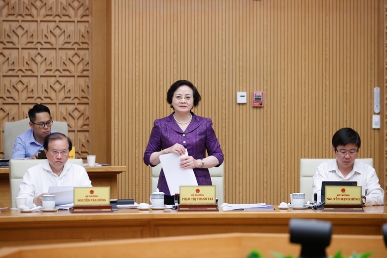 Bộ trưởng Bộ Nội vụ Phạm Thị Thanh Trà phát biểu - Ảnh: VGP/Nhật Bắc