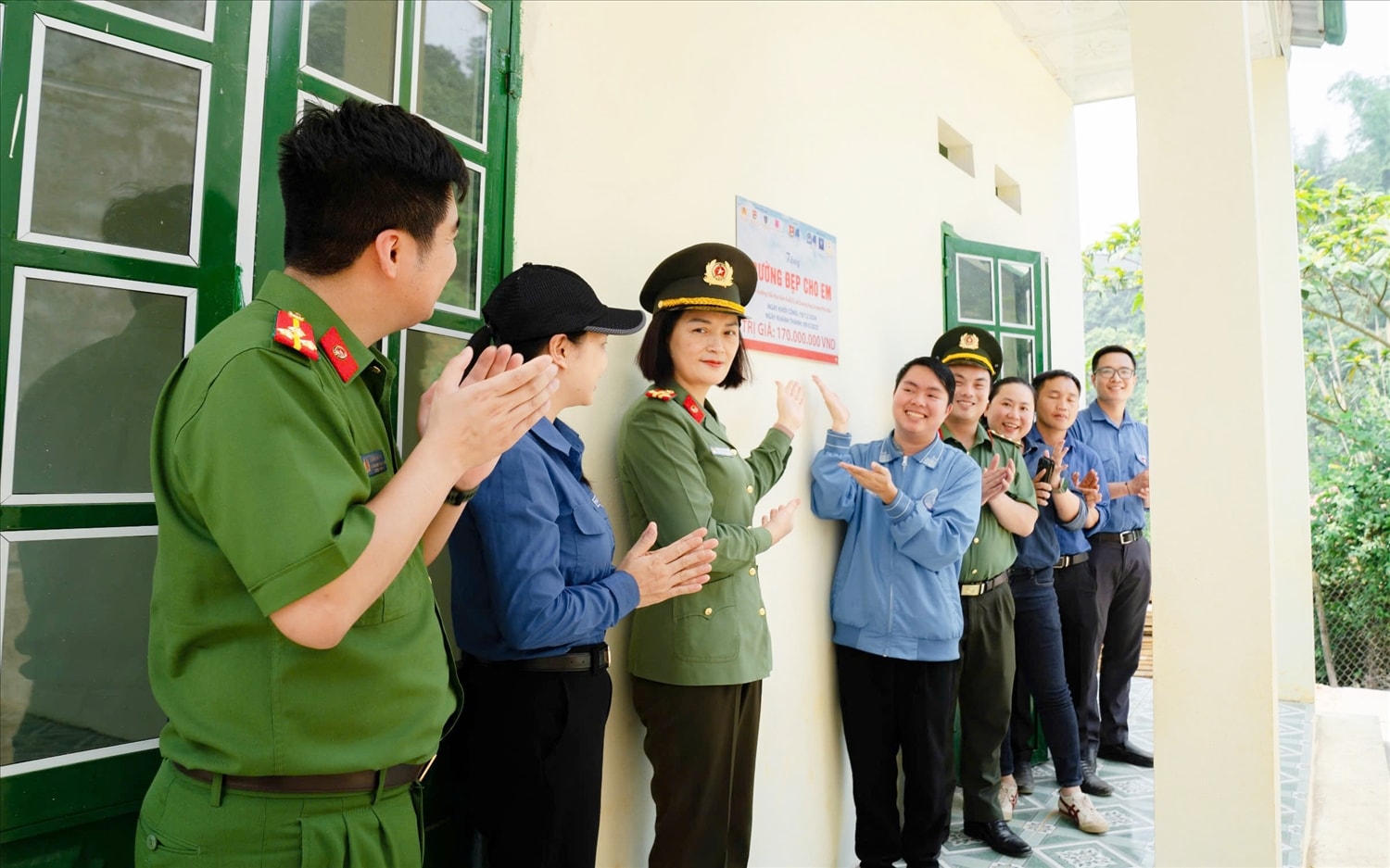 Sau 5 tháng khởi công, xây dựng điểm trường đã được đưa vào sử dụng