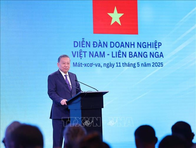 Tổng Bí thư Tô Lâm mong muốn qua Diễn đàn lần này sẽ có nhiều thỏa thuận hợp tác của doanh nghiệp hai nước được ký kết để tận dụng thế mạnh của mỗi nước, góp phần phát triển bền vững trong thời gian tới. Ảnh: TTXVN Tổng Bí thư Tô Lâm mong muốn qua Diễn đàn lần này sẽ có nhiều thỏa thuận hợp tác của doanh nghiệp hai nước được ký kết để tận dụng thế mạnh của mỗi nước, góp phần phát triển bền vững trong thời gian tới. Ảnh: TTXVN
