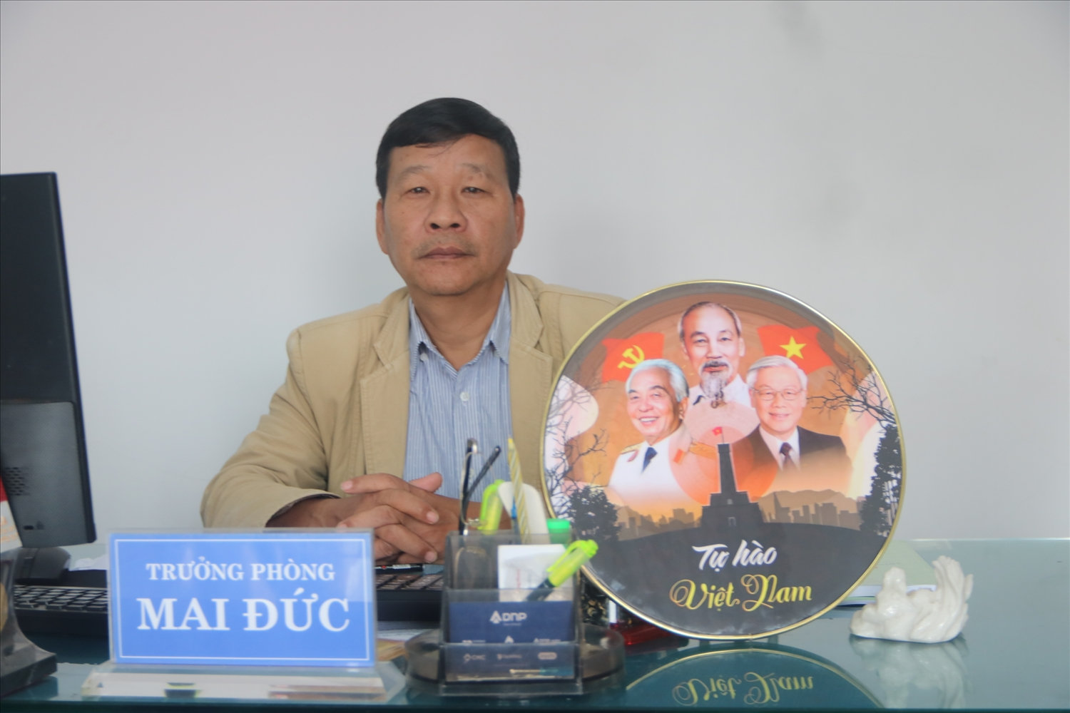 Ông Mai Đức - Trưởng phòng Dân tộc và Tôn giáo Bắc Trà My chia sẻ về việc triển khai chương trình mục tiêu quốc gia 1719 trên địa bàn huyện. 
