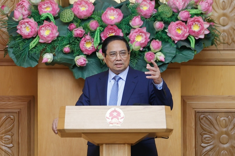 Thủ tướng nhấn mạnh, Việt Nam đã chủ động giải quyết các quan tâm của phía Hoa Kỳ và doanh nghiệp Hoa Kỳ - Ảnh: VGP/Nhật Bắc