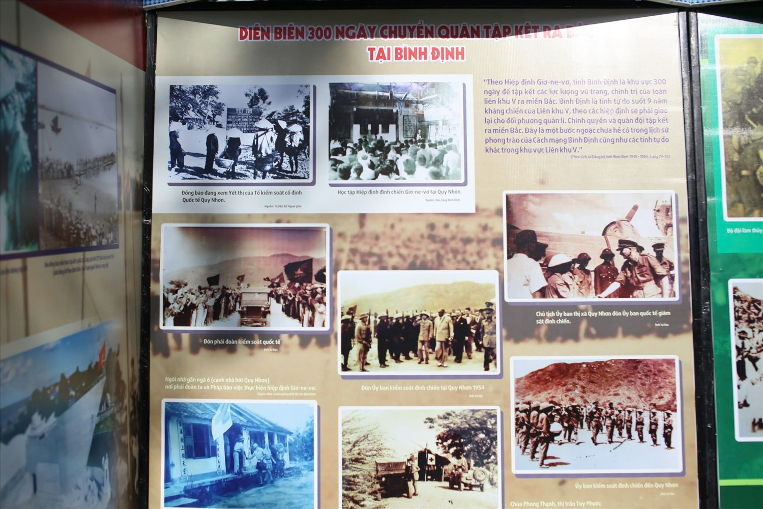Các tư liệu, kỷ vật gắn với hành trình tập kết ra Bắc năm 1954 của một số cán bộ được trưng bày, giới thiệu đến công chúng