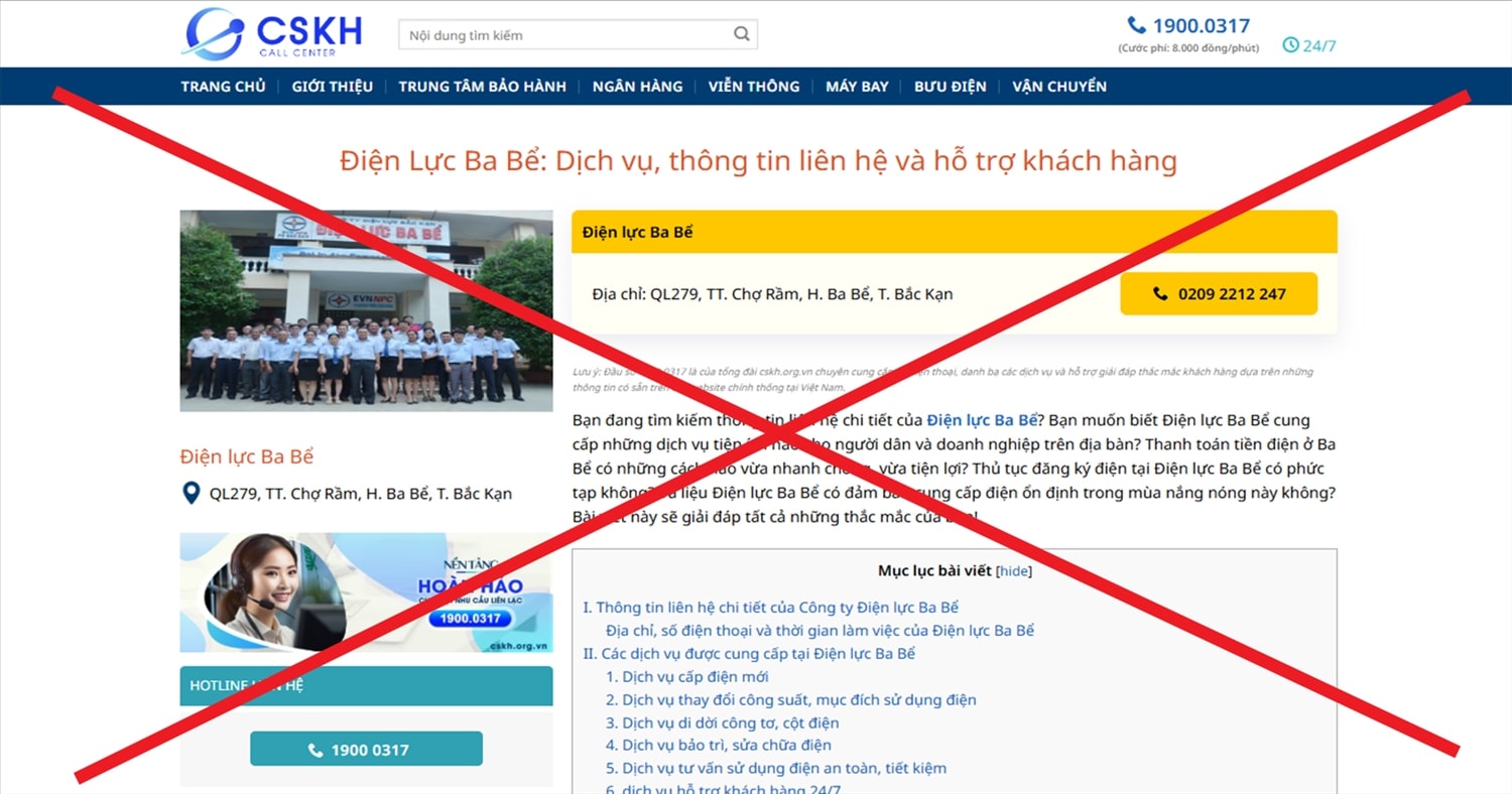 ( Chuyên đề chị Hạ) Cảnh báo khần cấp: Trang Web giả mạo Tổng công ty Điện lực Miền Bắc ( EVNNPC) nhằm lừa đảo khách hàng  1