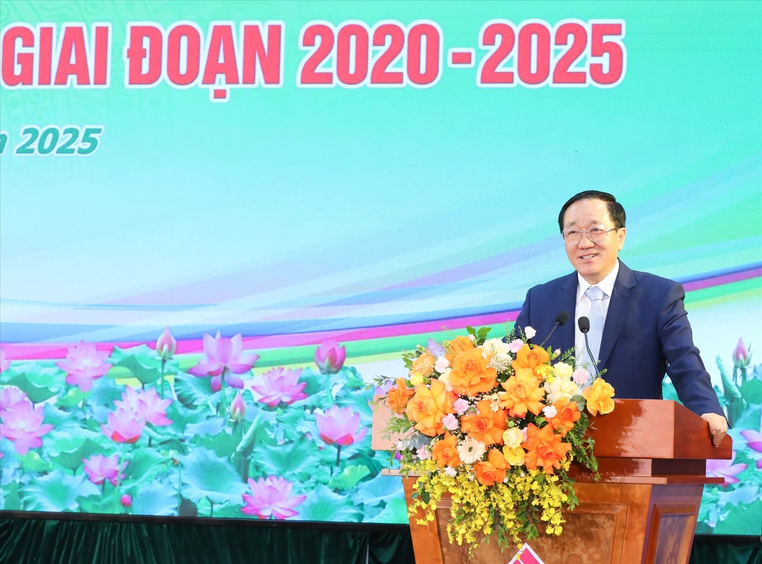 Tổng Giám đốc Ngân hàng CSXH Dương Quyết Thắng phát biểu khai mạc Hội nghị