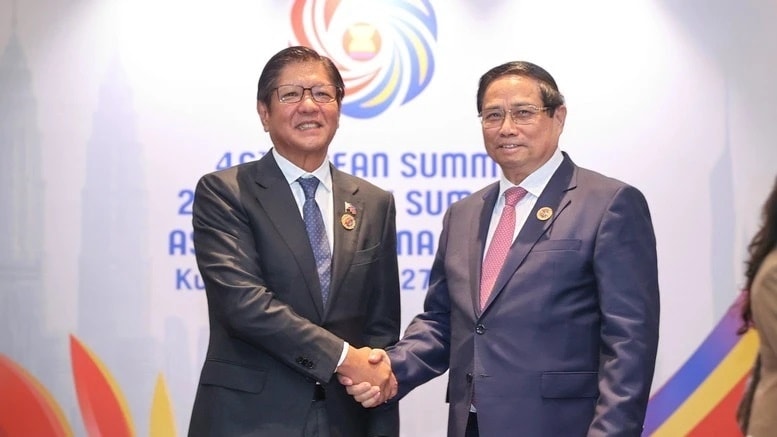 Thủ tướng Phạm Minh Chính và Tổng thống Philippines Ferdinand Romualdez Marcos Jr. (Ảnh: VGP/Nhật Bắc) Thủ tướng Phạm Minh Chính và Tổng thống Philippines Ferdinand Romualdez Marcos Jr. (Ảnh: VGP/Nhật Bắc)