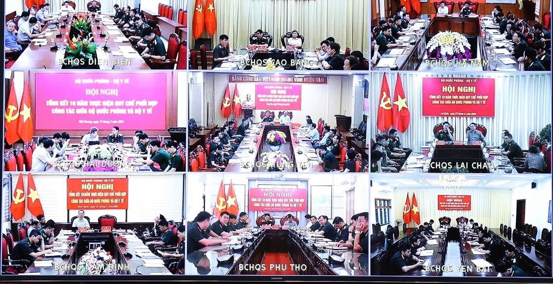 Các điểm cầu dự hội nghị