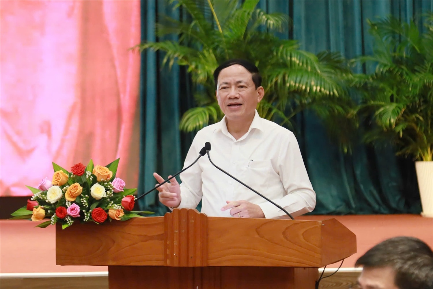 Ông Phạm Anh Tuấn, Chủ tịch UBND tỉnh Bình Định phát biểu tại Hội nghị