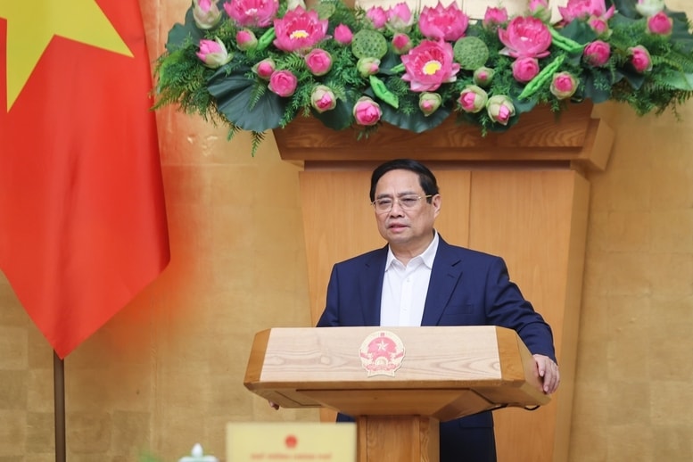 Thủ tướng Phạm Minh Chính chủ trì Phiên họp Chính phủ thường kỳ tháng 5/2025 - Ảnh: VGP/Nhật Bắc