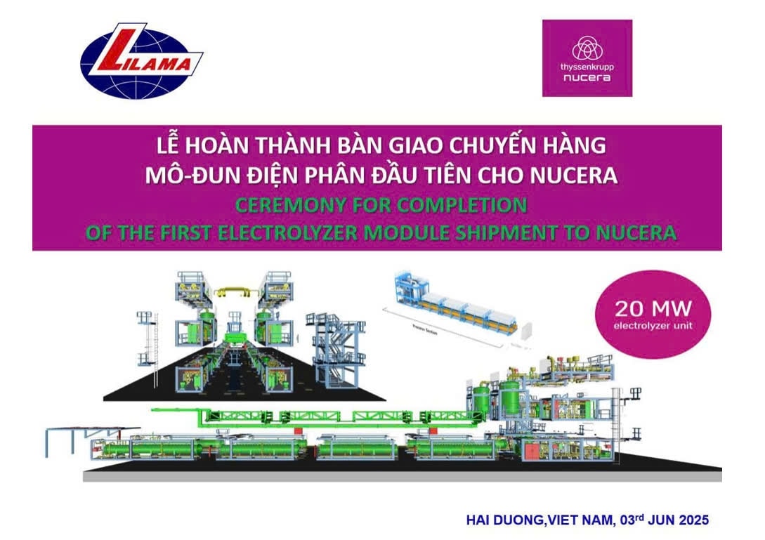  (Ban Chuyên đề-Chuyên đề của Tổng công ty Lắp máy Việt Nam): Tổng công ty Lắp máy Việt Nam-CTCP: Hoàn thành lô hàng Module điện phân đầu tiên cho Tổng thầu NUCERA  