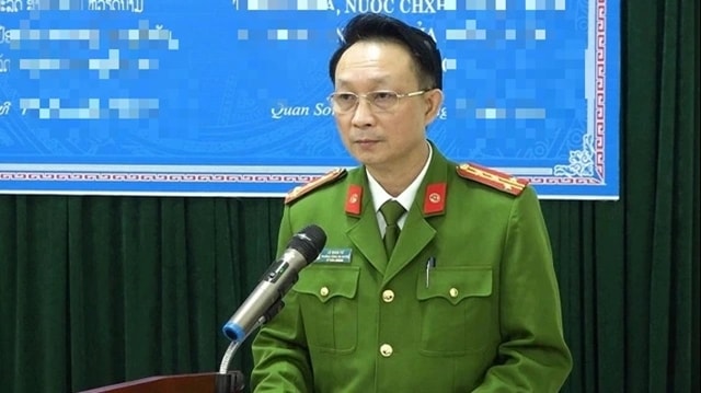 Đại tá Lê Minh Tứ khi còn làm Trưởng công an huyện Quan Sơn