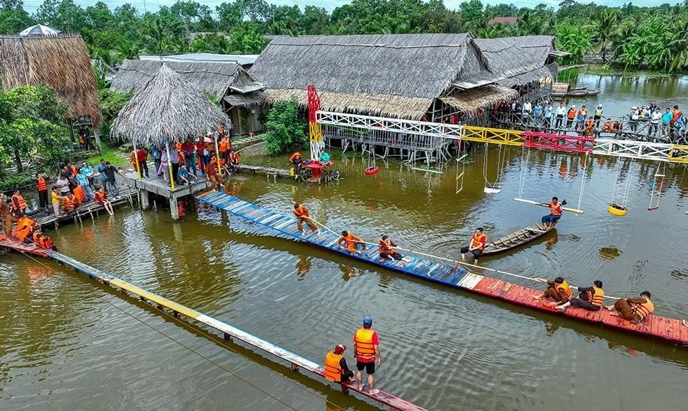 Nhiều trò chơi dân gian được tổ chức tại Ngày hộ i “Gia đình hạnh phúc - Quốc gia thịnh vượng” 