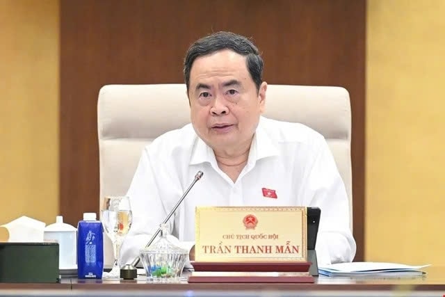 Chủ tịch Quốc hội Trần Thanh Mẫn phát biểu ý kiến tại phiên họp