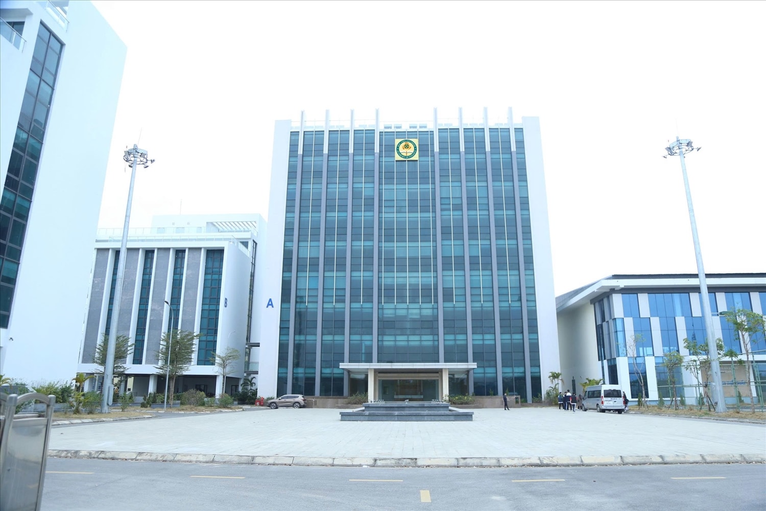 Quang cảnh Học viện Tài chính cơ sở 2, tại Khu Công nghệ cao Hòa Lạc, Hà Nội