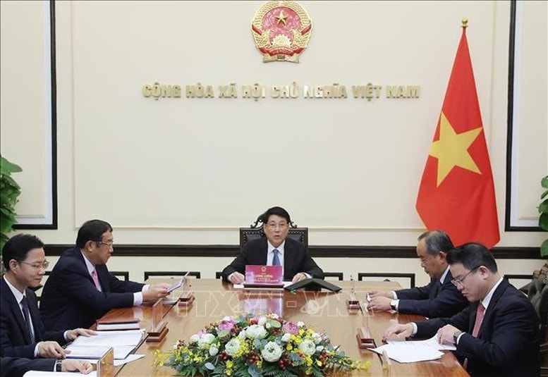 Hai nhà lãnh đạo cũng nhất trí triển khai các phương hướng lớn làm sâu sắc hơn nữa quan hệ Đối tác Chiến lược toàn diện - Ảnh: TTXVN