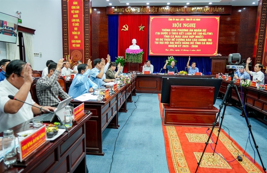 100% đại biểu đã biểu quyết và thống nhất phương án nhân sự Đại hội đại biểu Đảng bộ tỉnh Cà Mau nhiệm kỳ 2025 - 2030 