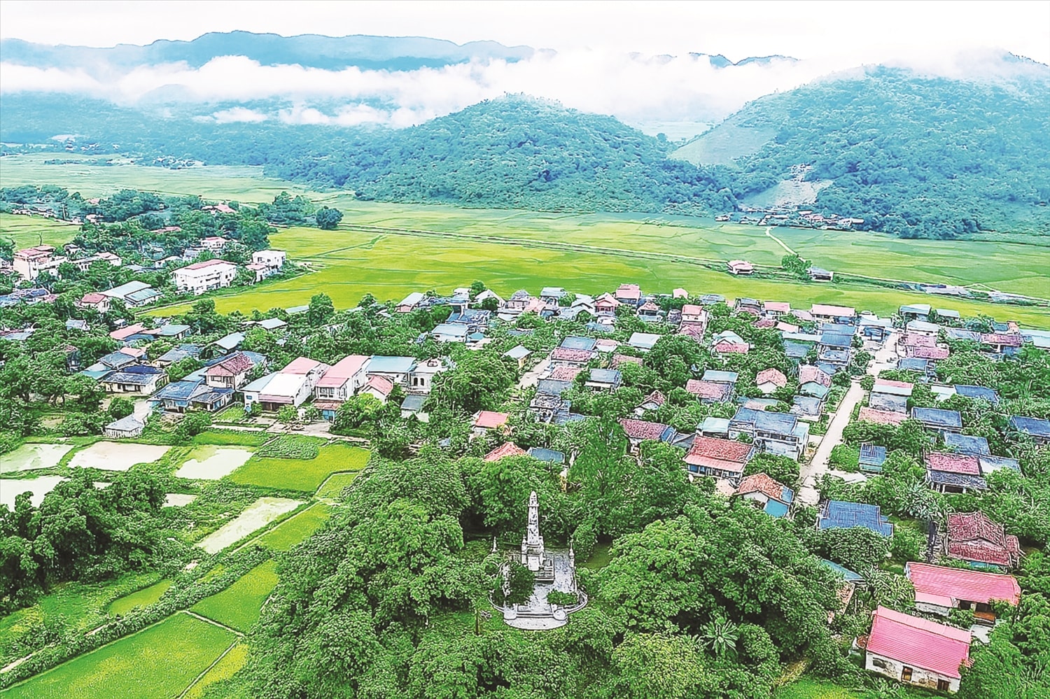 Xã Mường Và nhìn từ trên cao