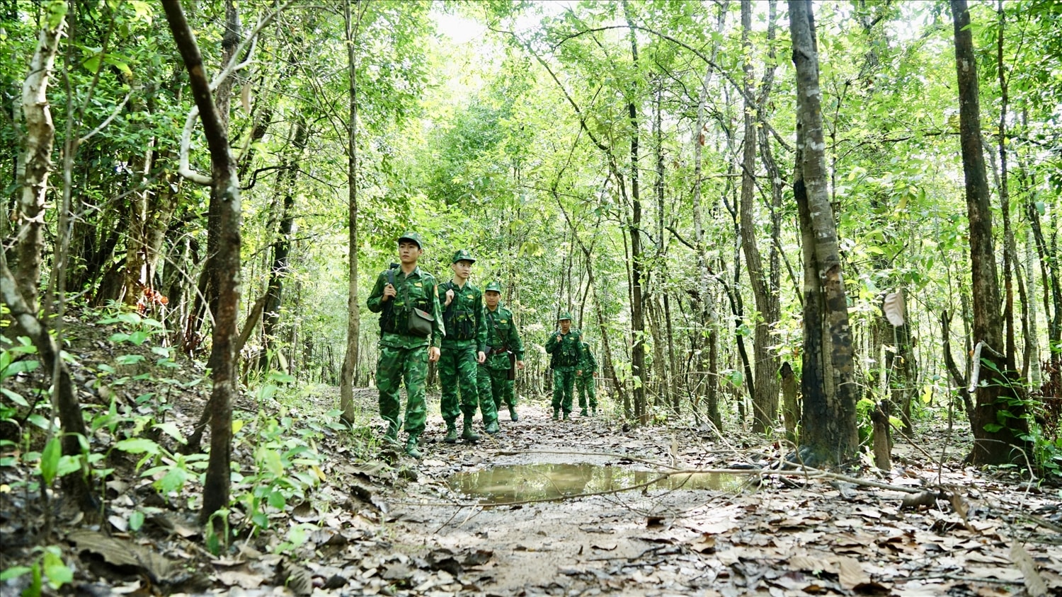 Khu vực biên giới tiềm ẩn nhiều nguy cơ về an ninh, trật tự, Đồn Biên phòng Ia Pnôn luôn duy trì trạng thái sẵn sàng chiến đấu