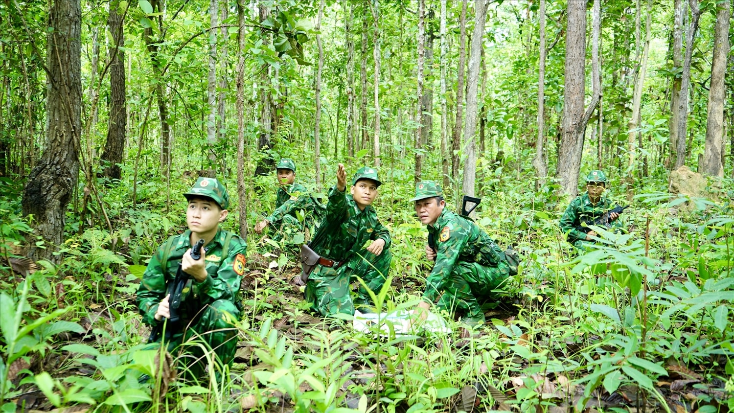 Cán bộ, chiến sĩ Đồn Biên phòng Ia Pnôn luôn sẵn sàng chiến đấu cao, giữ bình yên nơi phên dậu Tổ quốc