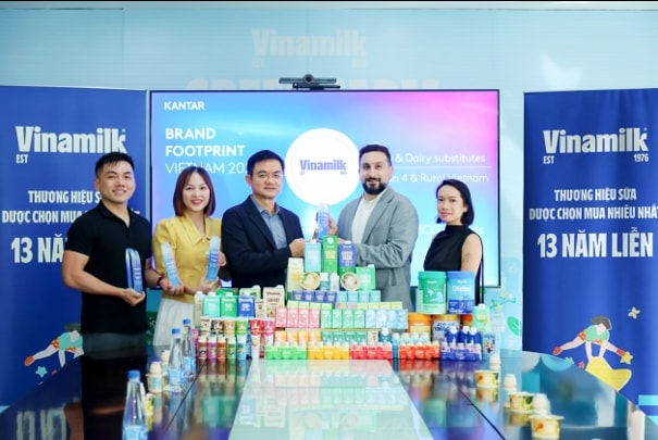 Các sản phẩm từ Vinamilk phủ sóng danh sách Top 10 thương hiệu sữa được chọn mua nhiều nhất năm 2025. (Ảnh: Nguyên Phương)