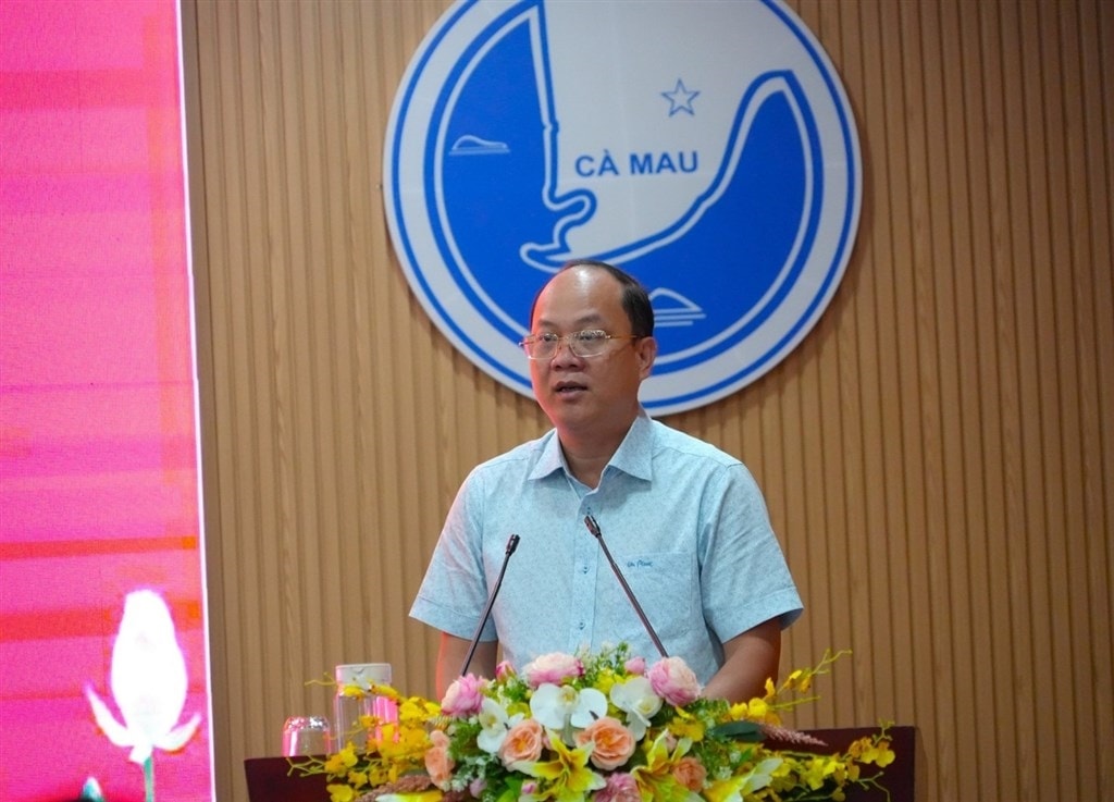 Ông Nguyễn Hồ Hải, Bí thư Tỉnh ủy  Cà Mau phát biểu chỉ đạo tại lễ phát động (Ảnh: Trúc Đào)