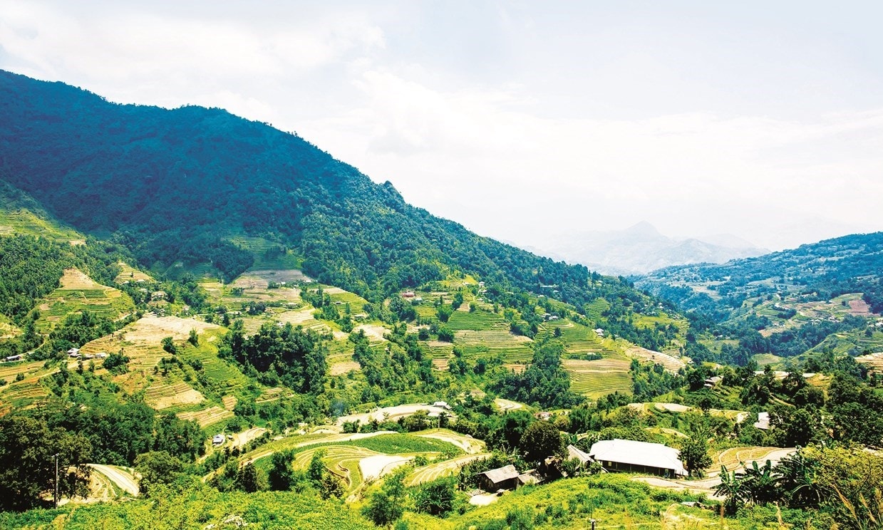 Khung cảnh thôn Phìn Sư, xã Túng Sán, huyện Hoàng Su Phì, tỉnh Hà Giang  (nay là xã Tân Tiến,  tỉnh Tuyên Quang