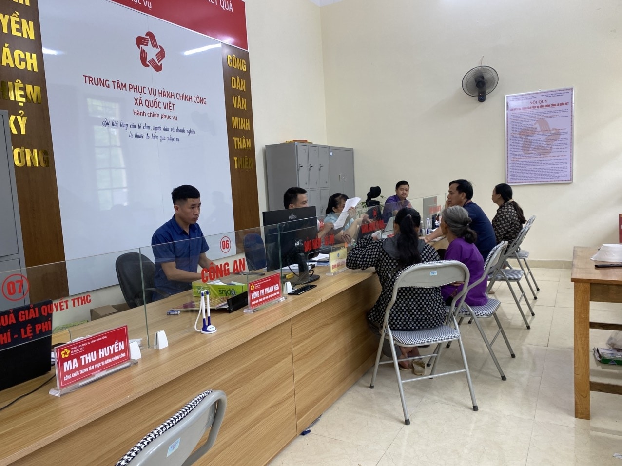 Hoạt động của các trung tâm PVHCC cấp xã trên địa bàn tỉnh Lạng Sơn hiện nay cơ bản được thông suốt, đáp ứng nhu cầu của người dân