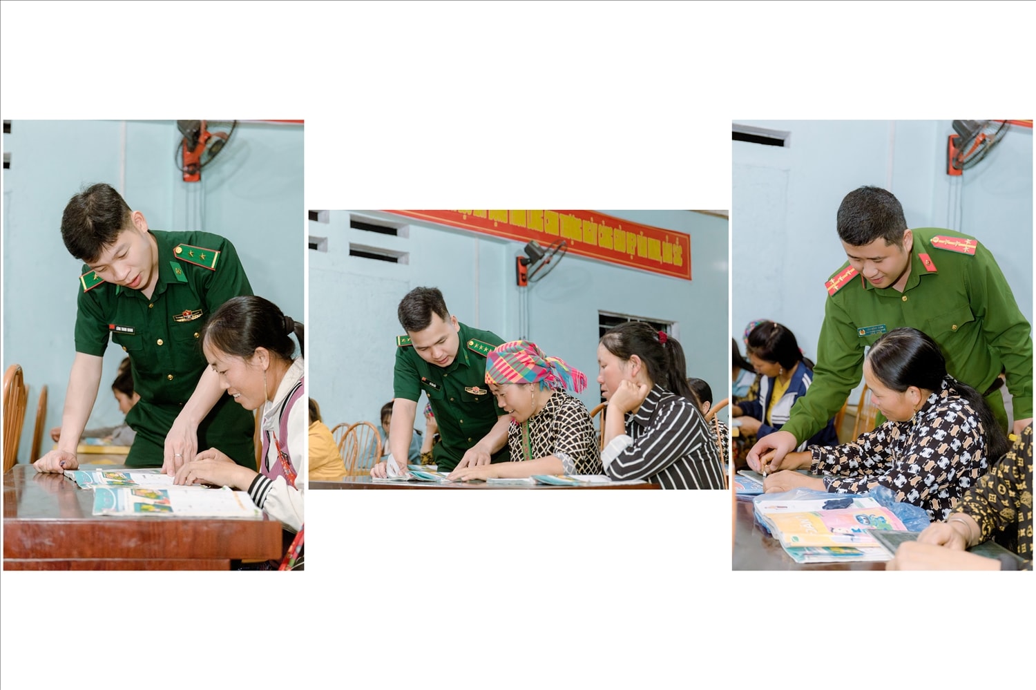 Trung úy Lăng Thanh Quang, Đại úy Vũ Văn Bắc, Đại úy Liệu Hồng Quân - Ba Trung úy Lăng Thanh Quang, Đại úy Vũ Văn Bắc, Đại úy Liệu Hồng Quân - Ba thầy giáo đặc biệt ở Lùng Chín Thượng.