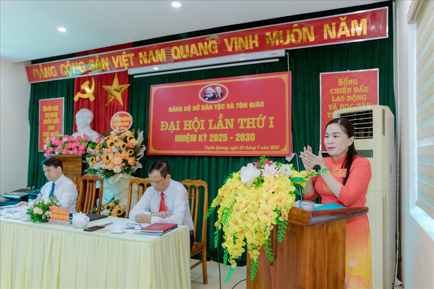 Đồng chí Chu Thị Ngọc Diệp, Giám đốc Sở Dân tộc và Tôn giáo được chỉ định giữ chức Bí thư Đảng ủy