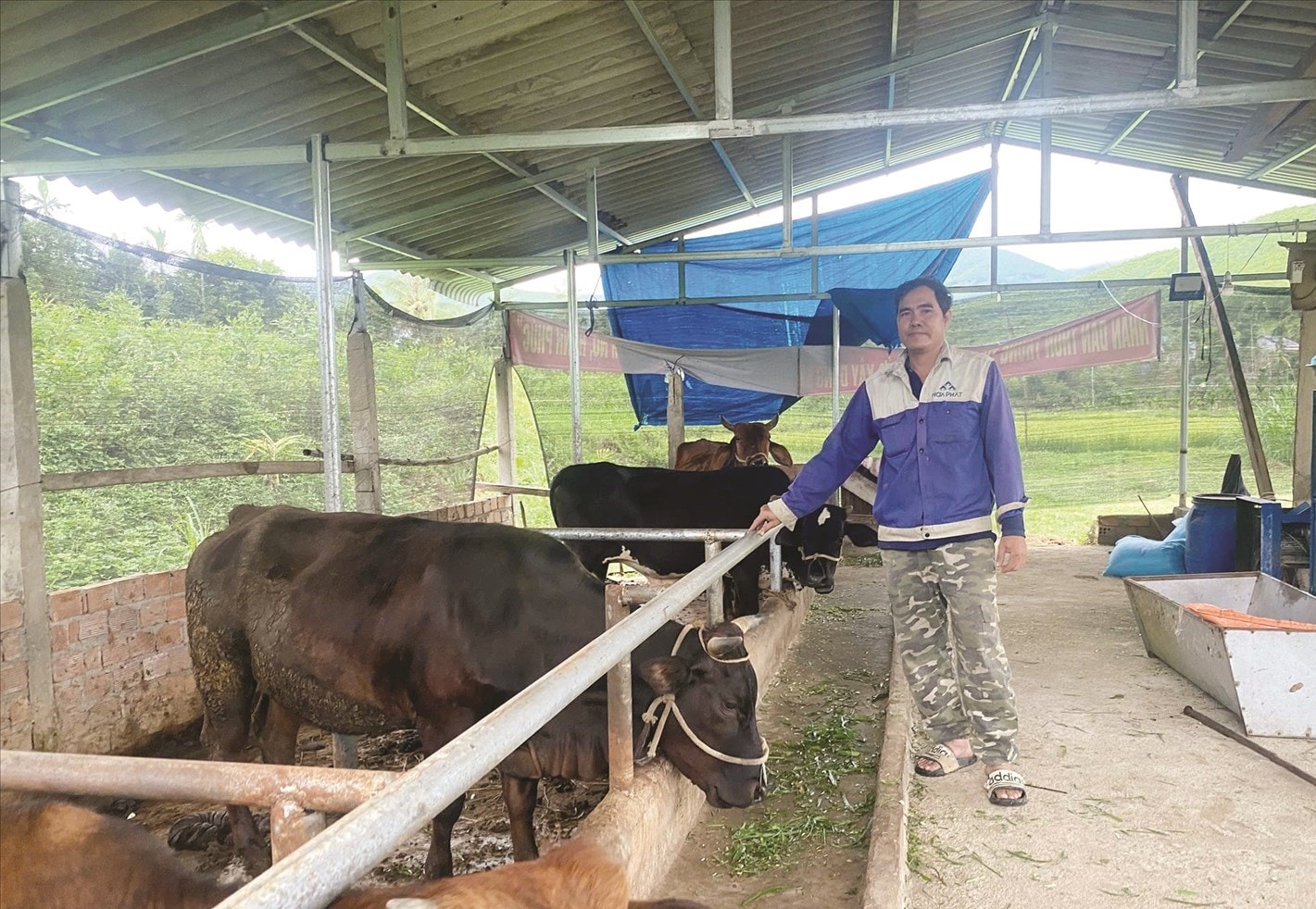 Anh Đinh Lố là một trong những Người có uy tín đi đầu trong phát triển kinh tế hộ gia đình ở xã Sơn Mai, tỉnh Quảng Ngãi. Ảnh Huy Trường Anh Đinh Lố là một trong những Người có uy tín đi đầu trong phát triển kinh tế hộ gia đình ở xã Sơn Mai, tỉnh Quảng Ngãi. Ảnh Huy Trường