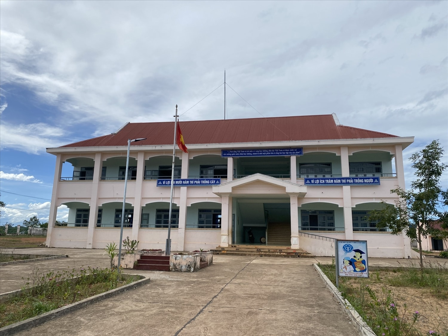 Điểm trường thôn Ia Dơr, Trường TH-THCS Nguyễn Tất Thành, xã biên giới Ia Tơi, tỉnh Quảng Ngãi. (Ảnh: Ngọc Chí)