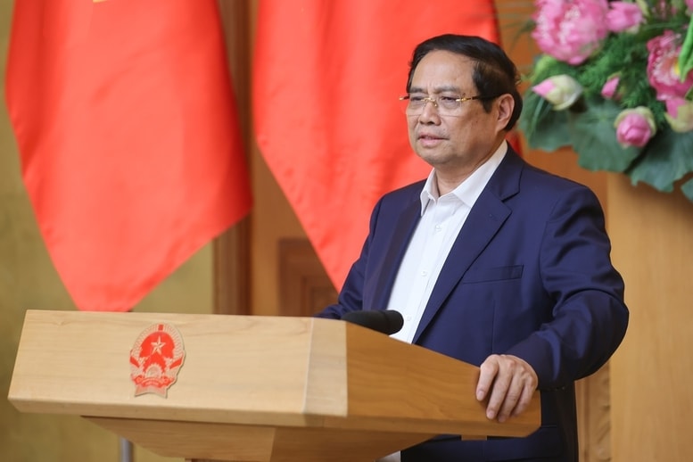 Thủ tướng Chính phủ yêu cầu thúc đẩy các phong trào thi đua nước rút hoàn thành các mục tiêu đề ra - Ảnh: VGP/Nhật Bắc