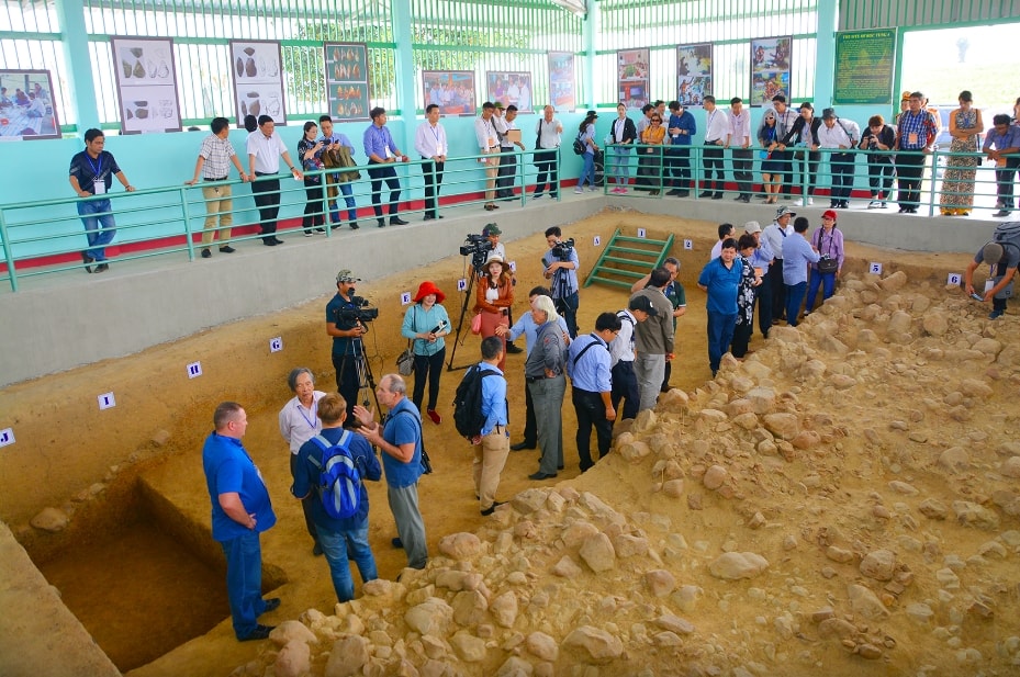 Khu vực khảo cổ tại Quần thể di tích Rộc Tưng - Gò Đá, đá cũ An Khê (Ảnh GL)