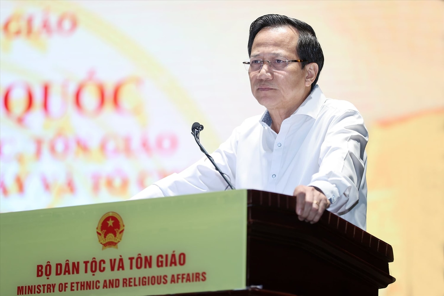 Bộ trưởng Bộ Dân tộc và Tôn giáo Đào Ngọc Dung. Ảnh: Lê Anh Dũng
