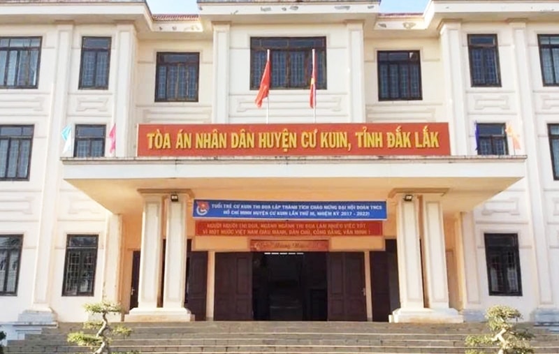 Trụ sở Tòa án Nhân dân huyện Cư Kuin (cũ). (Ảnh Lê Hường)