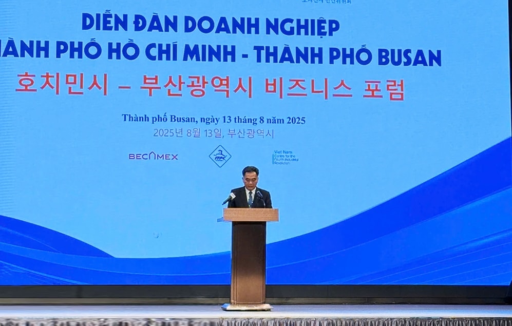 Phó Chủ tịch UBND TP. Hồ Chí Minh Nguyễn Lộc Hà tại Diễn đàn doanh nghiệp TP. Hồ Chí Minh - Thành phố Busan