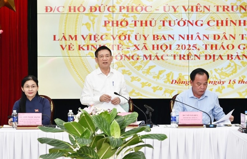 Phó Thủ tướng Hồ Đức Phớc làm việc với lãnh đạo UBND tỉnh Đồng Nai ngày 15/8/2025 Phó Thủ tướng Hồ Đức Phớc làm việc với lãnh đạo UBND tỉnh Đồng Nai ngày 15/8/2025