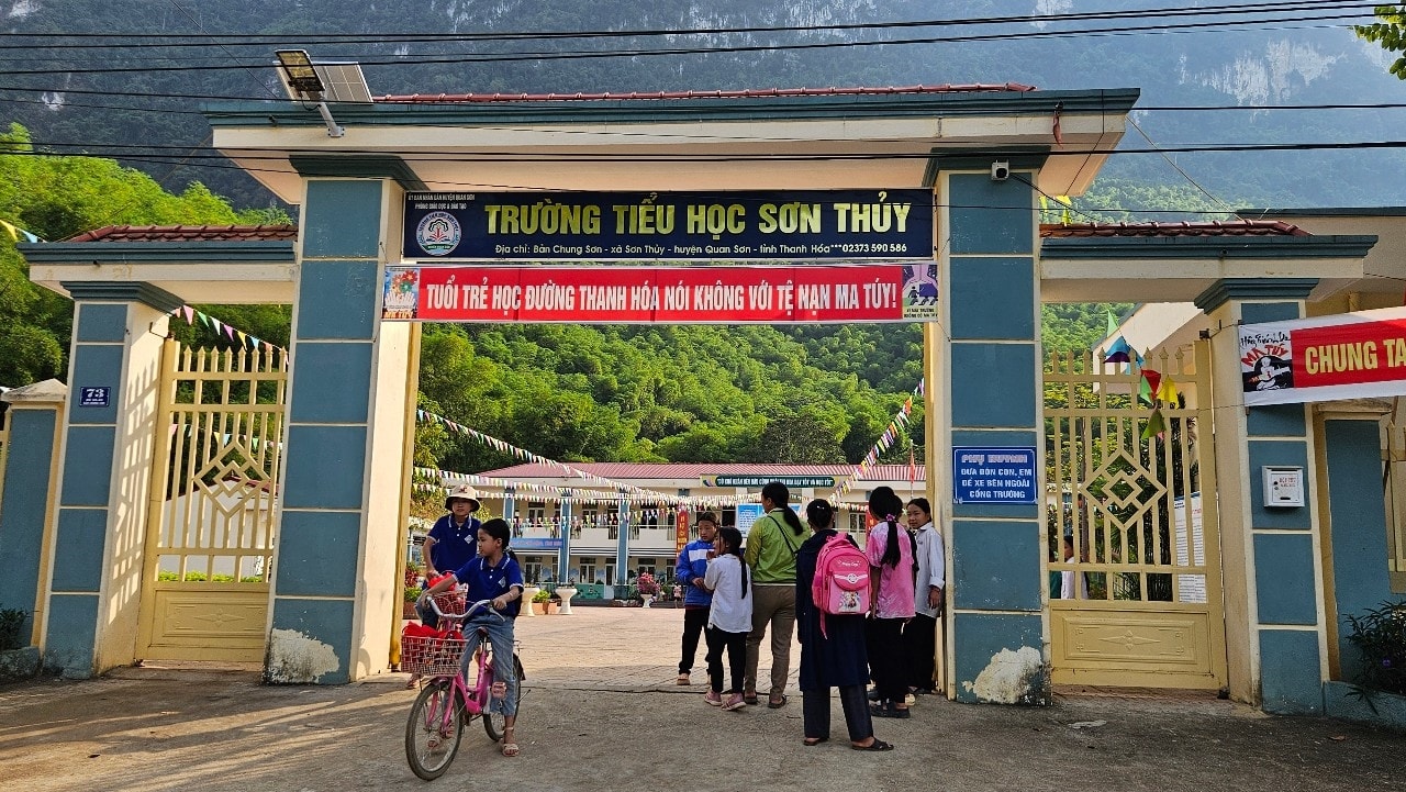 Trường nội trú liên cấp tiểu học và THCS ở miền núi Thanh Hóa sẽ được Nhà nước đầu tư xây dựng khang trang, kiên cố.(ảnh Quỳnh Trâm)
