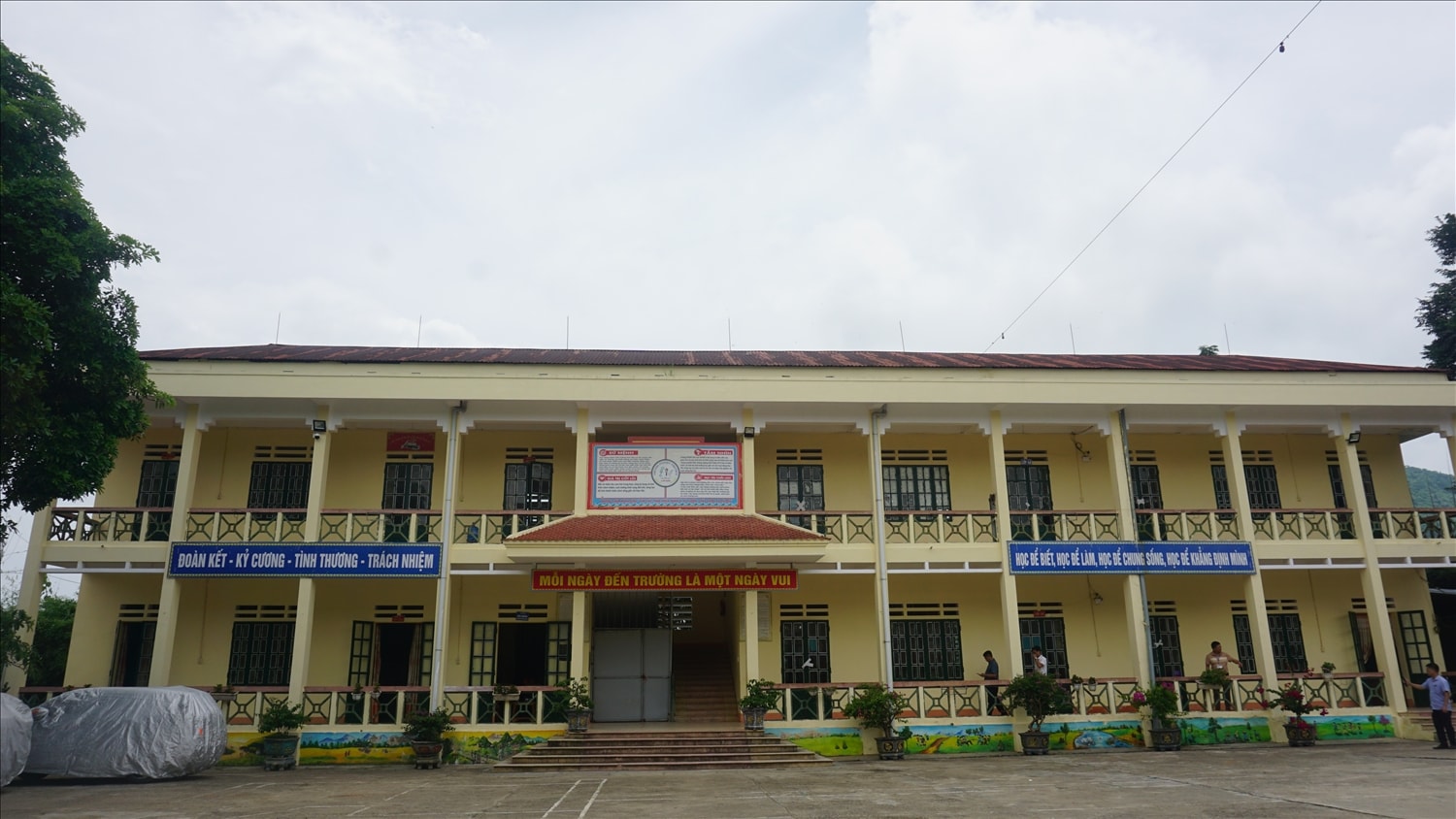 Trường trường PTDTBT Tiểu học Trịnh Tường  đã và đang chuẩn bị các điều kiện cần thiết cho năm học mới (ảnh Trọng Bảo)