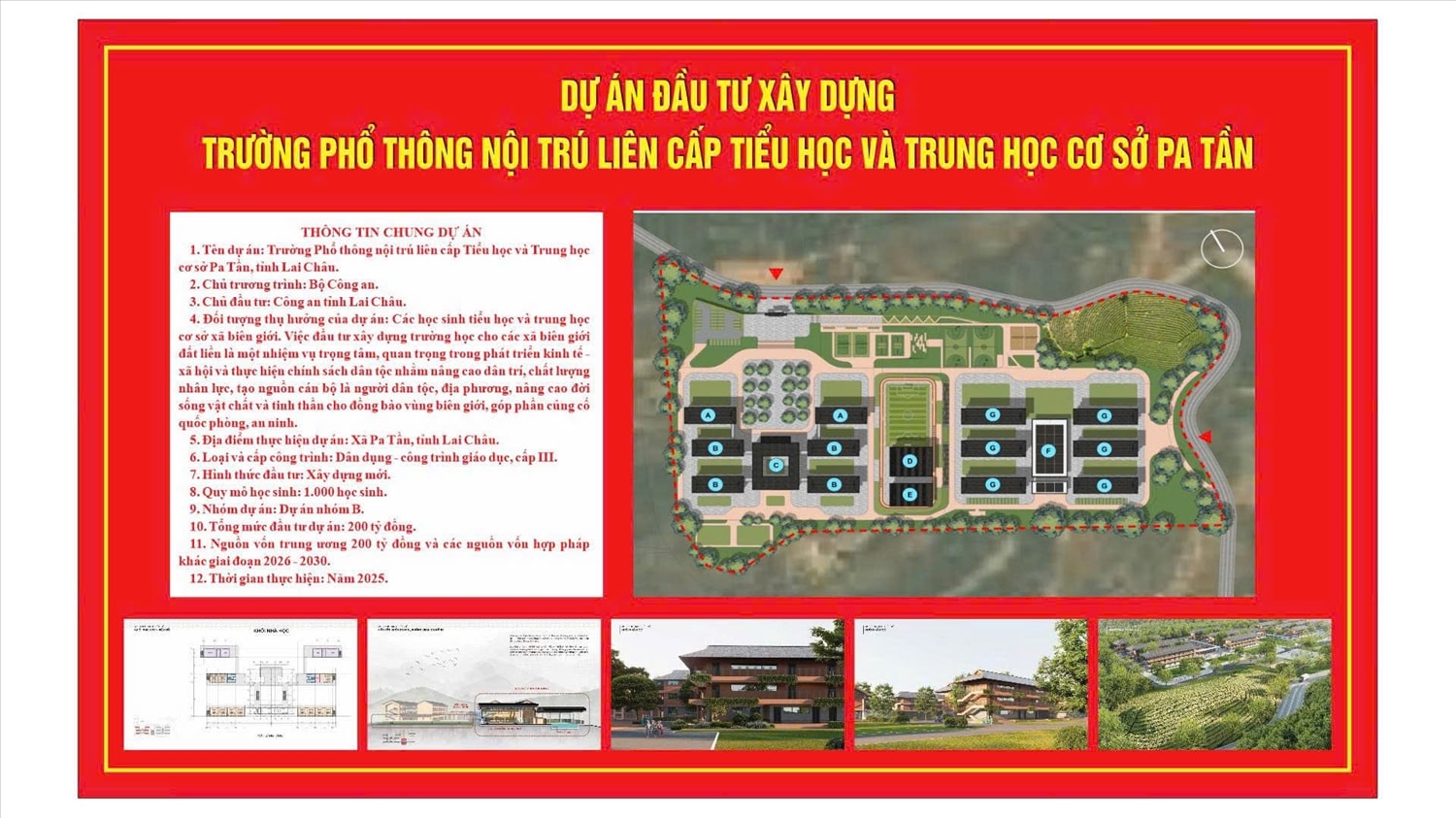 Thiết kế tổng thể trường phổ thông nội trú tiểu học và trung học cơ sở Pa Tần (ảnh Trọng Bảo) Thiết kế tổng thể Trường Phổ thông nội trú Tiểu học và Trung học cơ sở Pa Tần. (Ảnh Trọng Bảo)